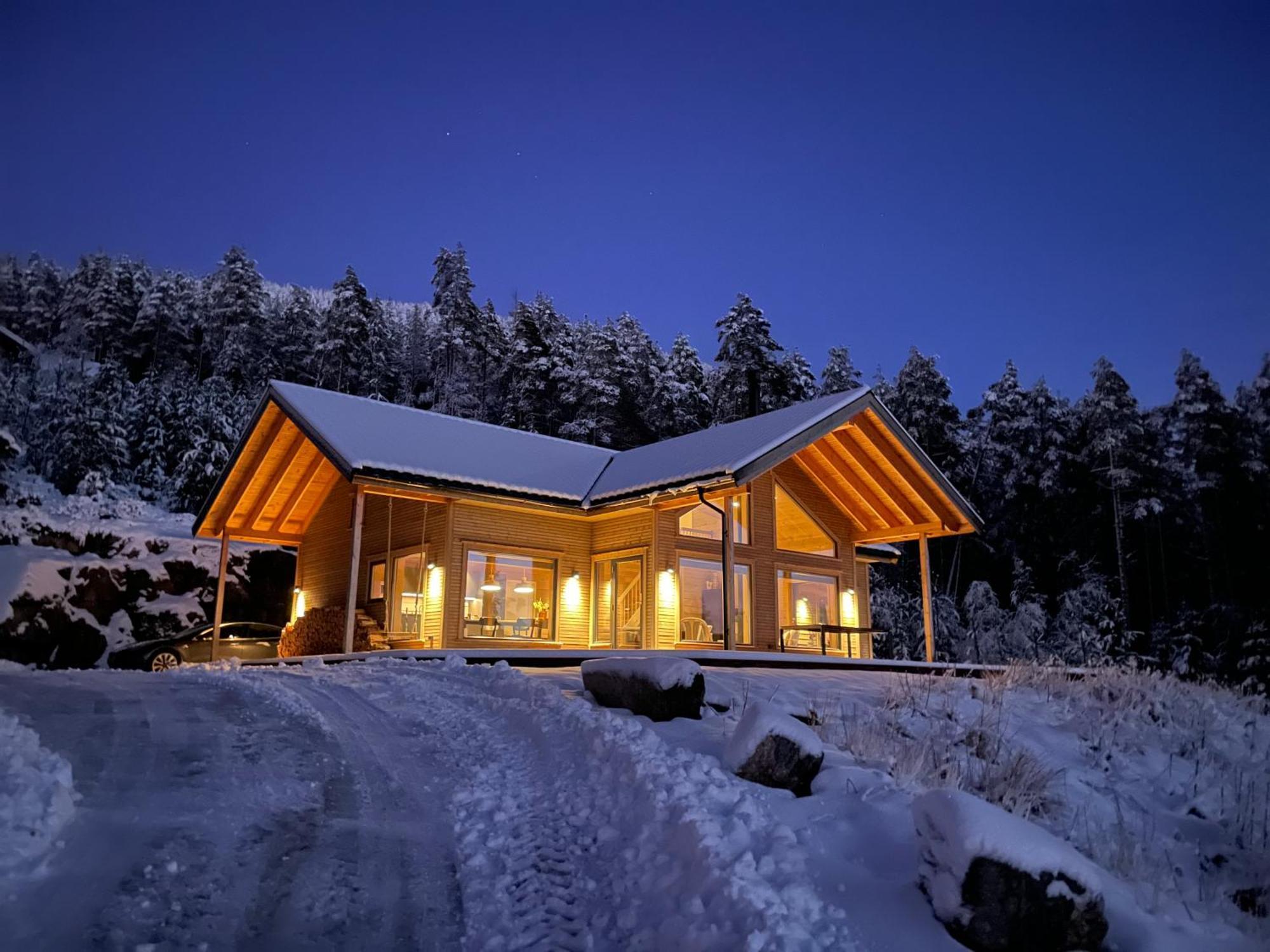 Furuheim Lodge, 4 Seizoenen Vakantiehuis Met Fantastisch Uitzicht Vradal Bagian luar foto